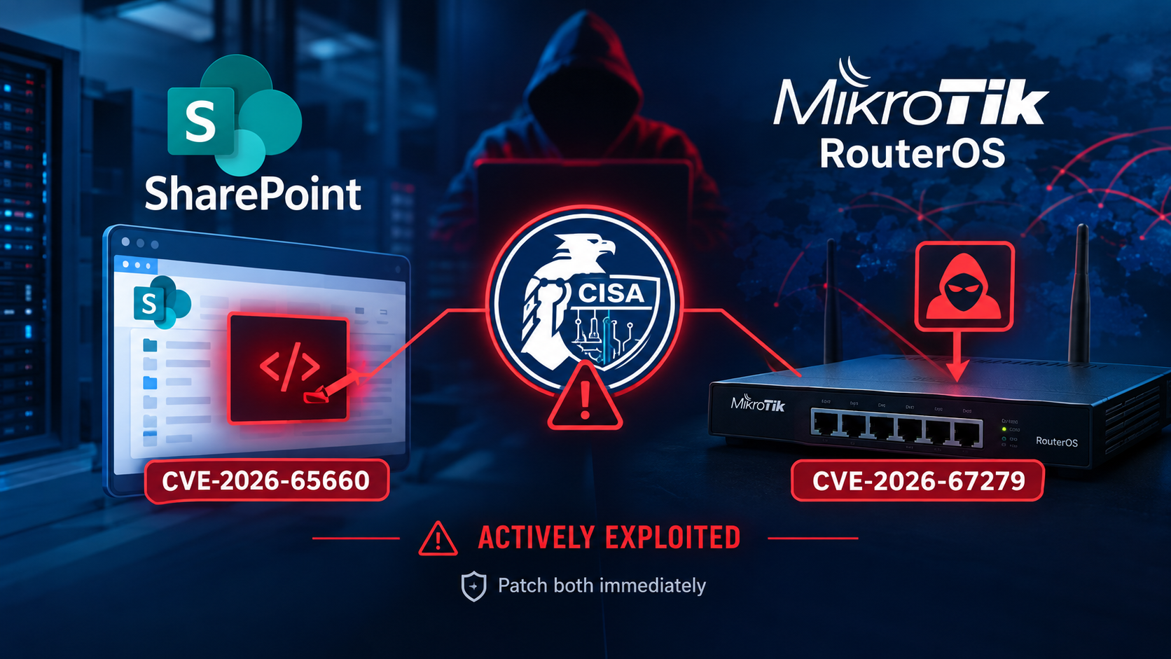 CISA Flags SharePoint and MikroTik RouterOS Flaws as Actively Exploited